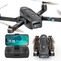 Tolatoyus TL16 Összecsukható Drón 1080P HD Kamerával - Kefe Nélküli Motor, FPV Élő Közvetítés, Optikai Érzékelő, 3D Flip Funkció, Alkalmazás 1