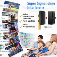 Antenă TV de interior/exterior 878DFOP DVB-T2, 39DBI, rază de recepție 480 km, antenă digitală TNT Freeview pentru utilizare în interior și exterior 8