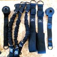Abahub set traka za triceps s 2 podesiva sidra za vrata, 75-300 lbs — nedostaje 1 traka otpora od 34 kg (stanje: vidi 2. sliku) 2