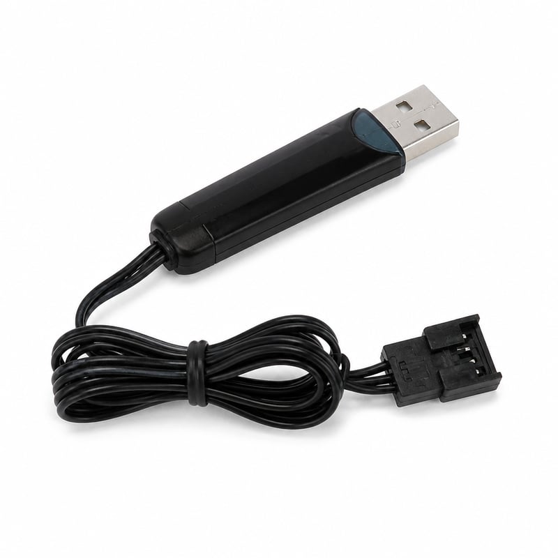 YESHIN RC Hajó USB Töltőkábel és Csatlakozó Alkatrész 25 km/h Távirányítós Csónakhoz 2 Akkumulátoros Vízálló Modellhez Medencéhez Tóhoz