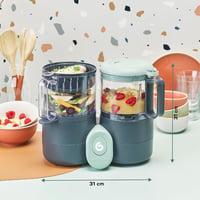 Babymoov Nutribaby One 4 az 1-ben Bébiétel Készítő - 2L Kapacitás, Kíméletes Párolás, Keverés, Melegítés és Kiolvasztás Funkcióval 7