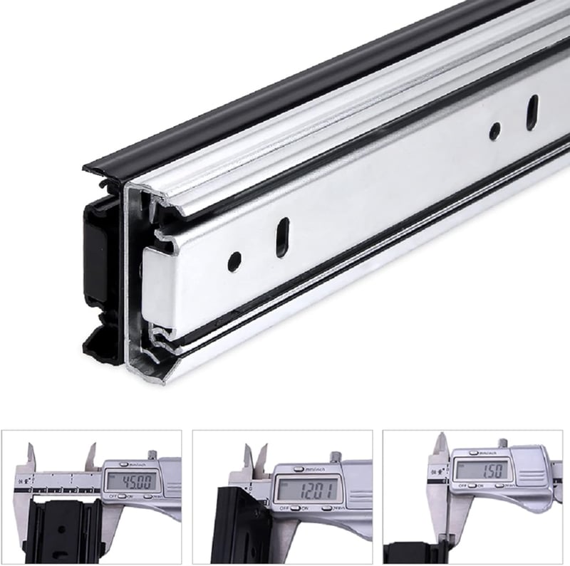 HAFELE 450mm-es görgős fiókcsúszó, teljes kihúzású, önbehúzó, csillapított