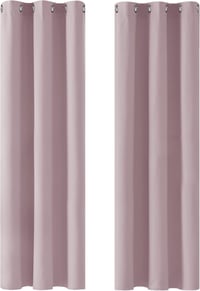 Deconovo Hőszigetelő Sötétítő Függöny, Rózsaszín, 2 db, 229x107 cm 1