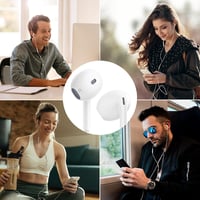 USB-C vezetékes fülhallgató mikrofonnal – iPhone 15, Samsung S24/S23, iPad és más készülékekhez, HiFi sztereó hangzás, fehér 7