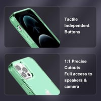 Apple iPhone 12 Pro Max Zöld Áttetsző Szilikon Tok Beépített Állvánnyal 7