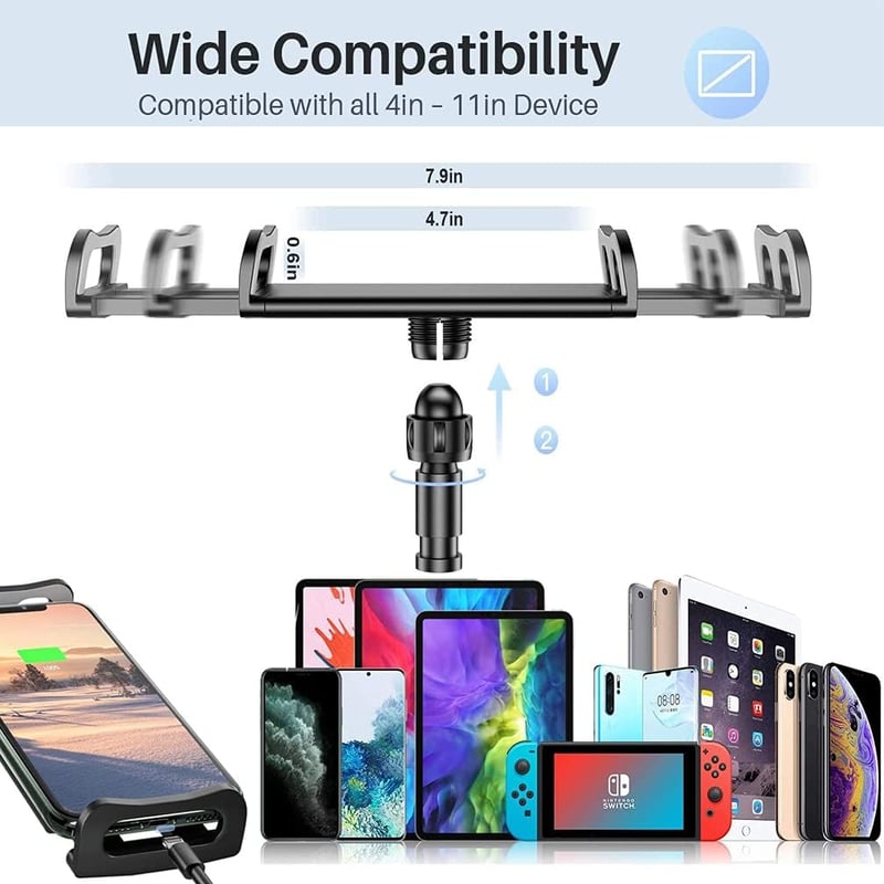LSUO BAOFU Flexibilis Tablet Tartó - Állítható Hattyúnyakú Telefontartó iPad, iPhone és 4.7-10.5" Készülékekhez, Fekete

AI: I've created a 