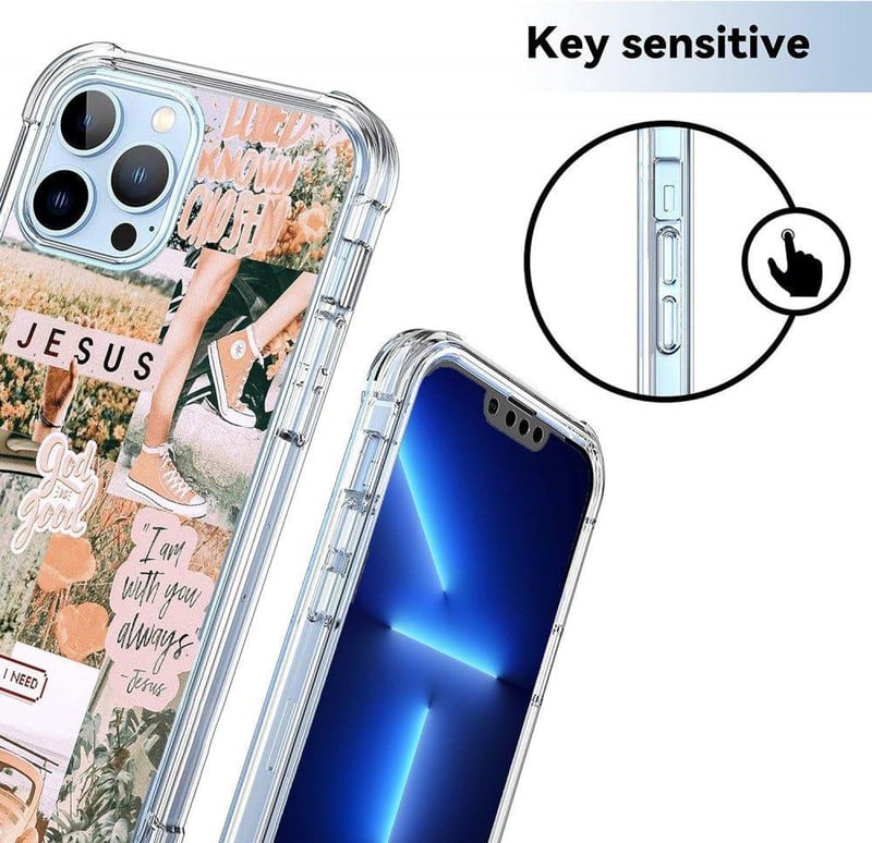 Apple iPhone 13 Pro Max Keresztény Kollázs Szilikon Védőtok