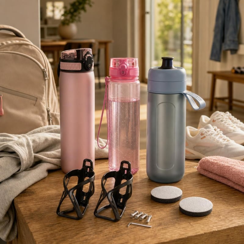 Školski set boca: 500 ml boca + 500 ml sportska boca + 600 ml boca s filtrom + 2x držač boca