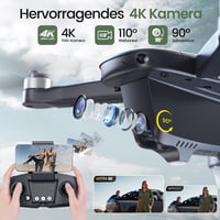 Holy Stone HS175D Összecsukható GPS Drón 4K Kamerával - 46 Perces Repülési Idő, Követés Funkcióval, Kefe Nélküli Motor, Kezdőknek és Profikn 2