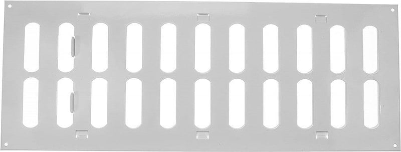 Állítható fehér légbeömlő rács 400x150mm rovarráccsal - HVAC