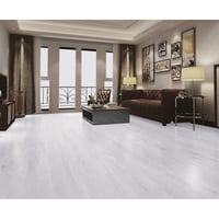 INMOZATA Öntapadós PVC Padlóburkolat - Világosszürke Fahatású Vinyl Padló, Vízálló, Csúszásmentes, 5 m², 36 db Lap, 2 mm Vastag 9