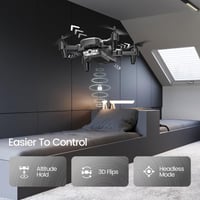 DEERC D20 Mini Drón 720P HD Kamerával, Összecsukható, Hangvezérelt, Gyerekeknek és Felnőtteknek 5