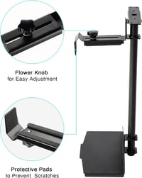 EUREKA ERGONOMIC Asztali PC Tartó - 360° Forgatható, Állítható Magasságú és Szélességű Számítógépház Tartó Asztal Alá, Fekete, 20kg Teherbír 7