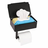 Suport hârtie igienică cittbety fără găurire, oțel inoxidabil 304, 2 în 1 pentru șervețele umede — lipsește piesa de montare pe perete (stare: vezi poza a 2-a) 1