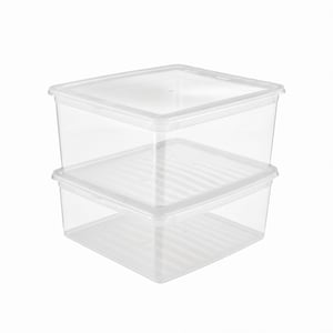 keeeper Bea prozirna kutija za pohranu sa sustavom Air Control, set od 2 komada, 18 L, 39x33,5x18 cm