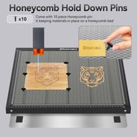 Dofiki Acél Méhsejt Munkaasztal 235x235mm - Ender 3 V2/Pro 3D Nyomtatókhoz - Lézer Gravírozó Alaplap Mágnesezhető Felülettel és 10 Rögzítőtű 6