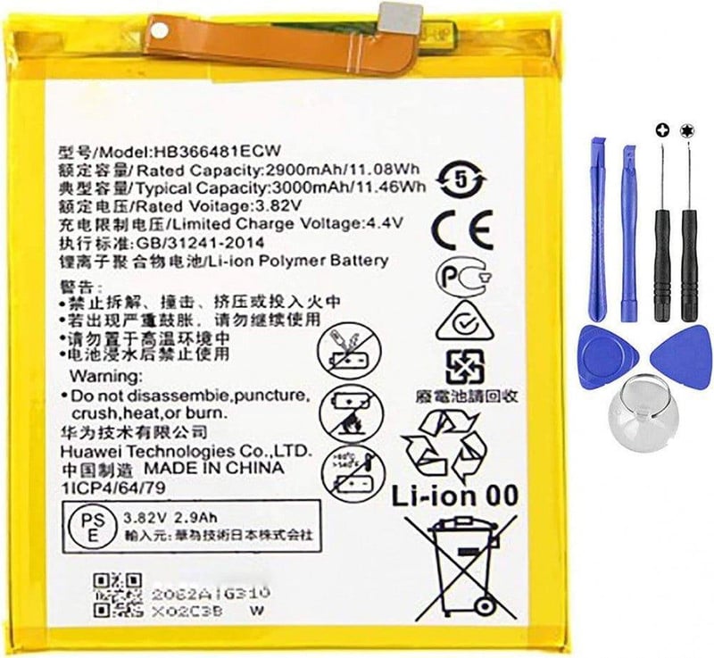Huawei Honor 8 3000mAh Akkumulátor Csavarhúzókkal - Nagy Kapacitású Csereakku