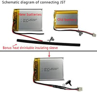 Nagy kapacitású 10500mAh Li-ion akkumulátor 3.7V GPS, LED, Bluetooth hangszóróhoz 6