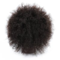 RUISIMEI Afro Gyakorló Babafej 100% Valódi Hajjal - Fodrász Oktatófej Afro-Amerikai Hajstílushoz, Fonáshoz, Asztali Rögzítővel 7