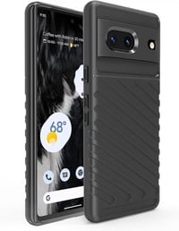 Google Pixel 7 Rácsmintás Vékony Fekete Védőtok - Ütésálló TPU 1