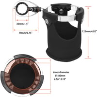Bewinner Pohártartó Motorkerékpárhoz - 360° Forgatható Univerzális Tartó Harley Davidson, ATV, Kerékpár 7/8"-1/4" Kormányra, Babakocsihoz 3