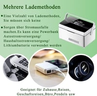 Yopyuenn Hordozható Inzulinhűtő 3 Akkumulátorral - Intelligens Gyógyszerhűtő LCD Kijelzővel, 2-8°C Hőmérséklet-szabályozás, Utazáshoz, Autób 7