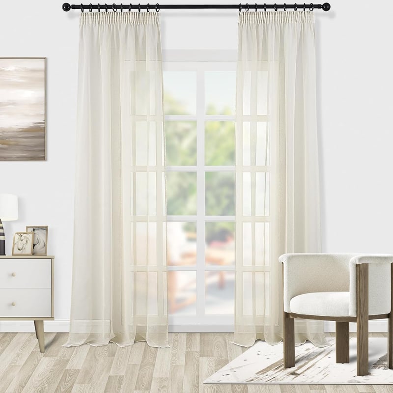 Topfinel antracit félátlátszó fényáteresztő függöny nappali és hálószoba ablakra 140x245 cm