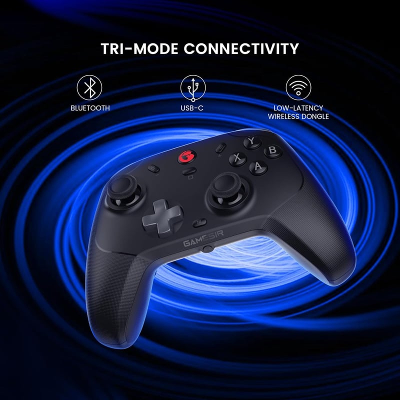 GameSir T4 Cyclone Pro Vezeték Nélküli Kontroller PC/Switch/Lite/OLED Platformokhoz, Hall-Effekt Joystick, Android/iOS/Windows Kompatibilis,