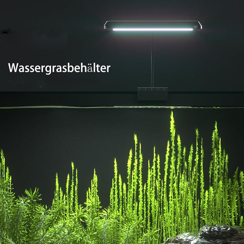 GERUI 92RA LED Akvárium Világítás 360° Fényszórással - Energiatakarékos, Páramentes, Szabályozható Vízálló Lámpa Vízi Növényekhez és Halakho