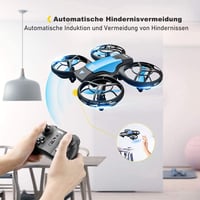 4DRC V8 Mini Drón Gyerekeknek - 27 Perces Repülési Idő, 3 Akkumulátor, Kézmozdulattal Irányítható, Magasságtartás, 360° Forgás, Kezdőbarát,  2