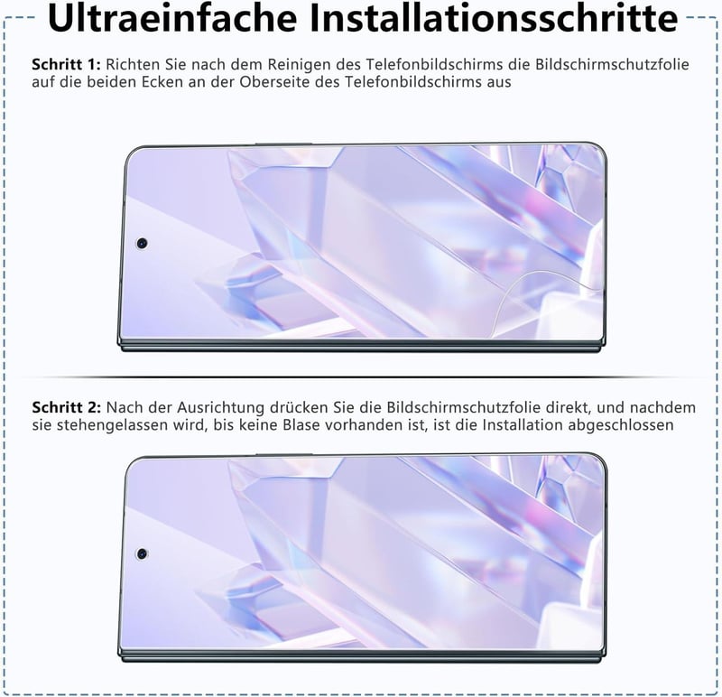 Samsung Galaxy Z Fold 5 Prémium Képernyővédő Szett - 2db TPU Fólia és HD Üveg