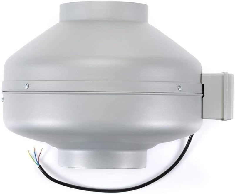 STERR IDC100 Ipari Radiál Csőventilátor 100 mm - 230V/51W Fémházas Elszívó Ventilátor 262 m³/h Légszállítással