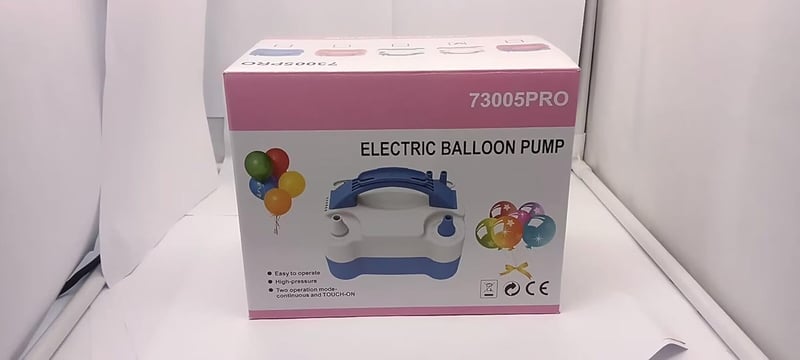 Hordozható elektromos légballonpumpa, 600W, dupla fúvókás - Partikellék