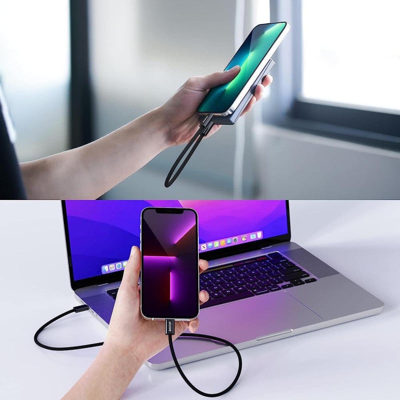 Apple gyorstöltő: Fekete USB-C Lightning kábel iPhone-hoz