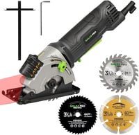 GALAX PRO 480W Körfűrész 3500 RPM - 28,5mm Vágásmélység, 3db 85mm Fűrészlappal, Lézervezetővel - Fa, PVC és Egyéb Anyagok Vágásához 1