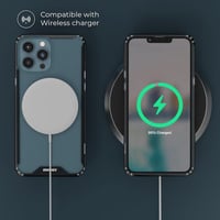 iPhone 13 Pro Max Átlátszó Védőtok Fekete Kerettel 6