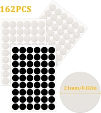 Öntapadós csavartakaró sapka - 162 db, 21 mm-es, bútorokhoz 2