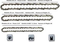 Univerzális 45cm-es Láncfűrész Lánc 72 Szemmel, Fához és Ágakhoz 3