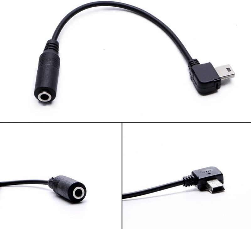 GoPro Hero 3/3+/4 Mini USB Adapter Kábel 3.5mm Audio Jackkel