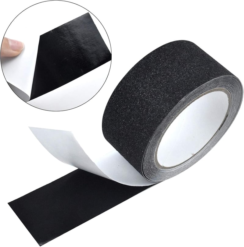 Skyzone fekete csúszásgátló szalag lépcsőkhöz, 5 cm x 5 m