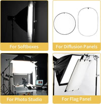 Selens 1x1,7m Fehér Nylon Selyem Diffúziós Fényterelő Szövet Fotó Stúdió Softbox Világításhoz - Esküvői, Portré és Termékfotózáshoz 4