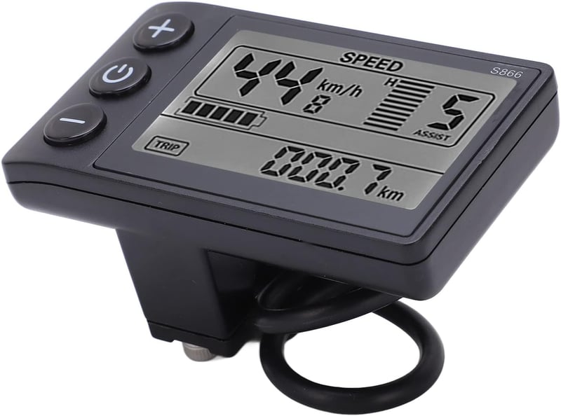 BAFANG S866 LCD kijelző elektromos kerékpárhoz, vízálló, 24V/36V/48V