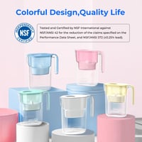 Waterdrop Elfin rózsaszín víztisztító kancsó 90 napos szűrővel, 2.5L 4