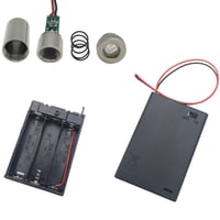 CTRICALVER 520 nm Zöld Kereszt Lézer Modul 3-5V - Műanyag Lencsével, Sorkapcsokkal és AA Elemtartóval - Ipari Szintezéshez, DIY Projektekhez 4