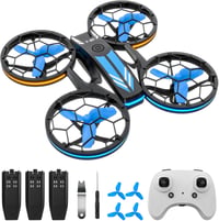 TEEROK T20 Mini Drón Gyerekeknek - RC Quadrocopter 3 Akkumulátorral, Magasságtartással, Fejnélküli Móddal, 3D Flip Funkcióval - Távirányítós 1