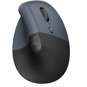Mouse ergonomic vertical Logitech Lift, wireless, pentru mâna dreaptă - gri grafit — fără baterie (stare: vezi imaginea a 2-a)