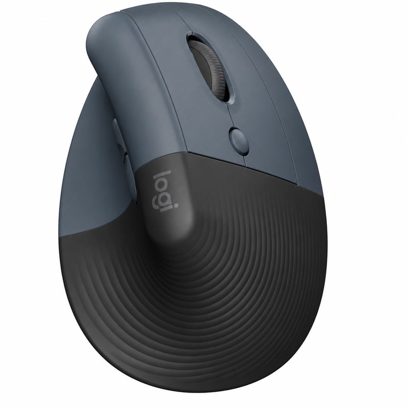 Logitech Lift vertikalni ergonomski miš, bežični, za dešnjake - grafitno siva — bez baterija (stanje: vidi 2. sliku)