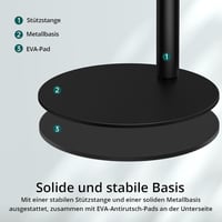 ATUMTEK 10"-os LED Szelfigyűrű Állvánnyal és Telefontartóval - Zoom, Streaming, Smink 5