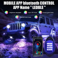 Kairiyard 64 LED-es RGB rock fény szett - Vízálló, app-vezérelt, terepjárókhoz 2