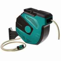 Amazon Basics Falra Szerelhető Automata Tömlődob 15 m Tömlővel, 180 Fokos — Állítható permetezőfej nélkül (állapot: lásd a 2. képet) 1